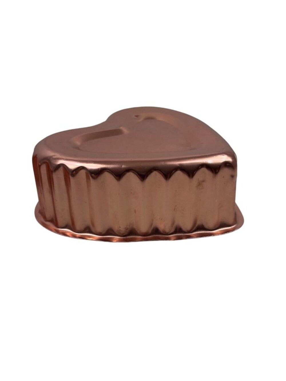 Set Of 2 Copper Heart-Shaped Jello Molds Decorative Kitchen Wall Hanging - Picture 5 of 10